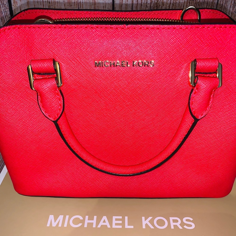 Michael Kors Satchel in Coral - Picture 2 of 5
